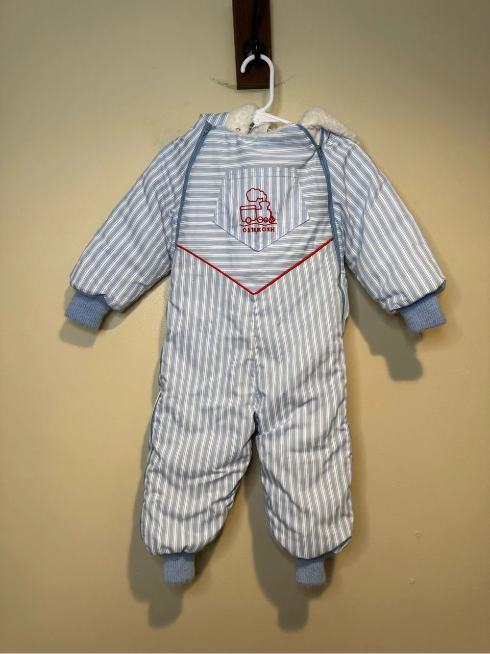 Vintage OshKosh snowsuit MADE IN USA baby bunting outfit